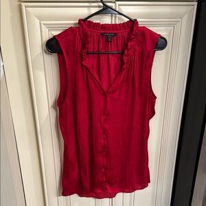 Banana 🍌 Republic Red Sleeveless Blouse
